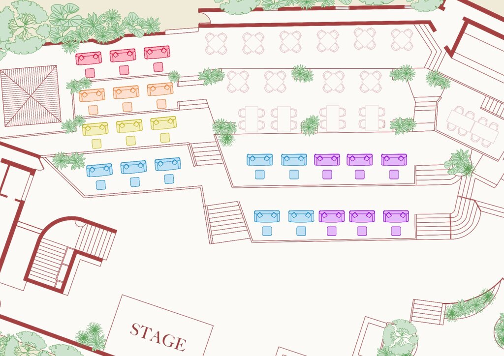 cova santa open air table map